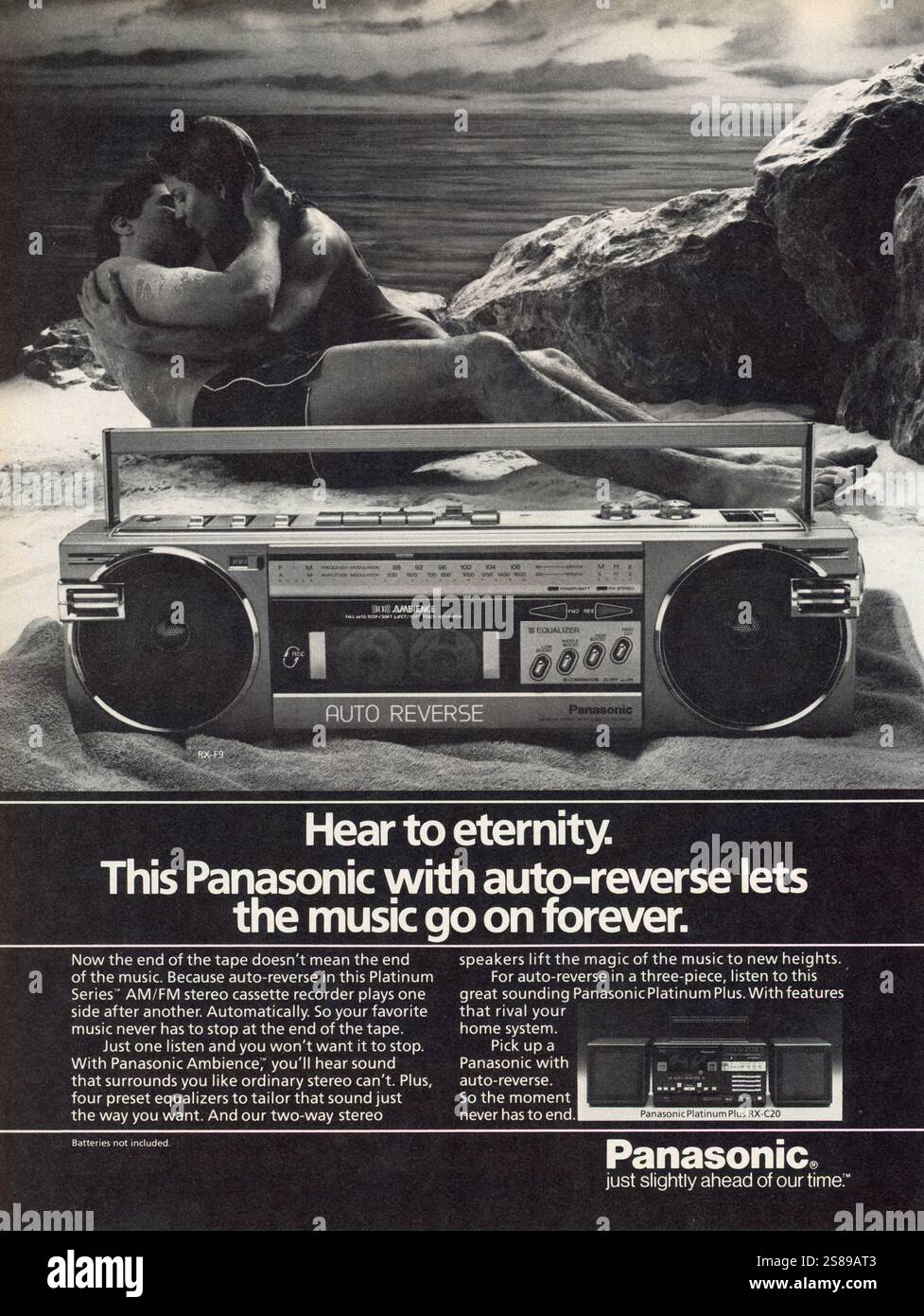 Rivista vintage "Playboy", annuncio del numero di dicembre 1985, USA Foto Stock