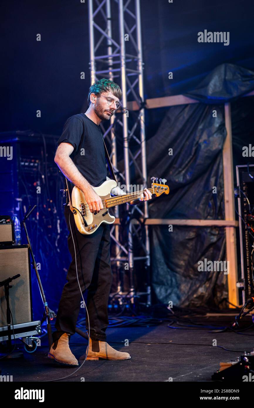 Carl Emil Petersen dal vivo in concerto al GrimFest, Aarhus, Danimarca Foto Stock
