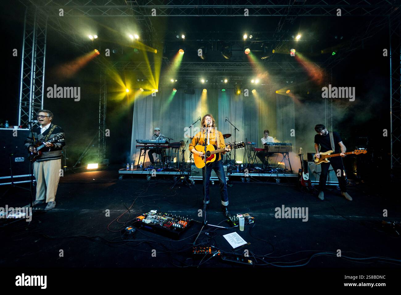 Carl Emil Petersen dal vivo in concerto al GrimFest, Aarhus, Danimarca Foto Stock
