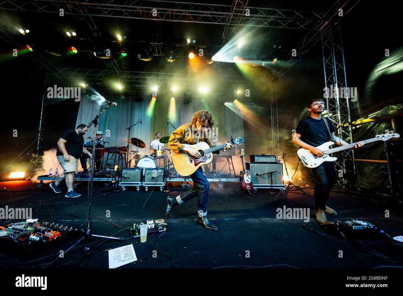 Carl Emil Petersen dal vivo in concerto al GrimFest, Aarhus, Danimarca Foto Stock
