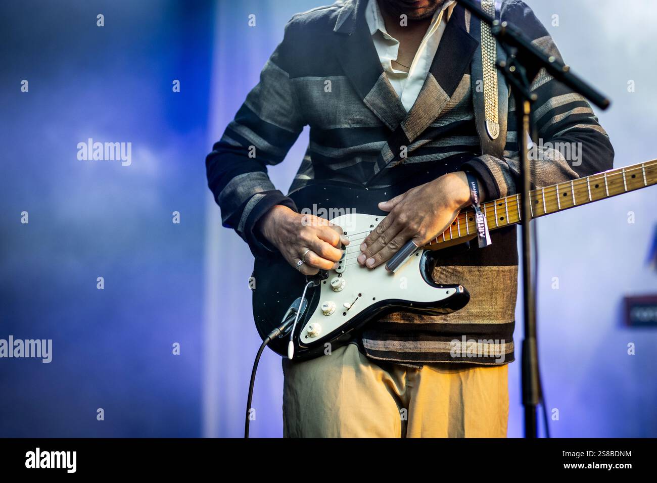 Carl Emil Petersen dal vivo in concerto al GrimFest, Aarhus, Danimarca Foto Stock