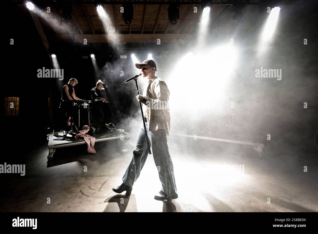 Gruppo danese ØNDI live in concerto al GrimFest, Aarhus, Danimarca Foto Stock