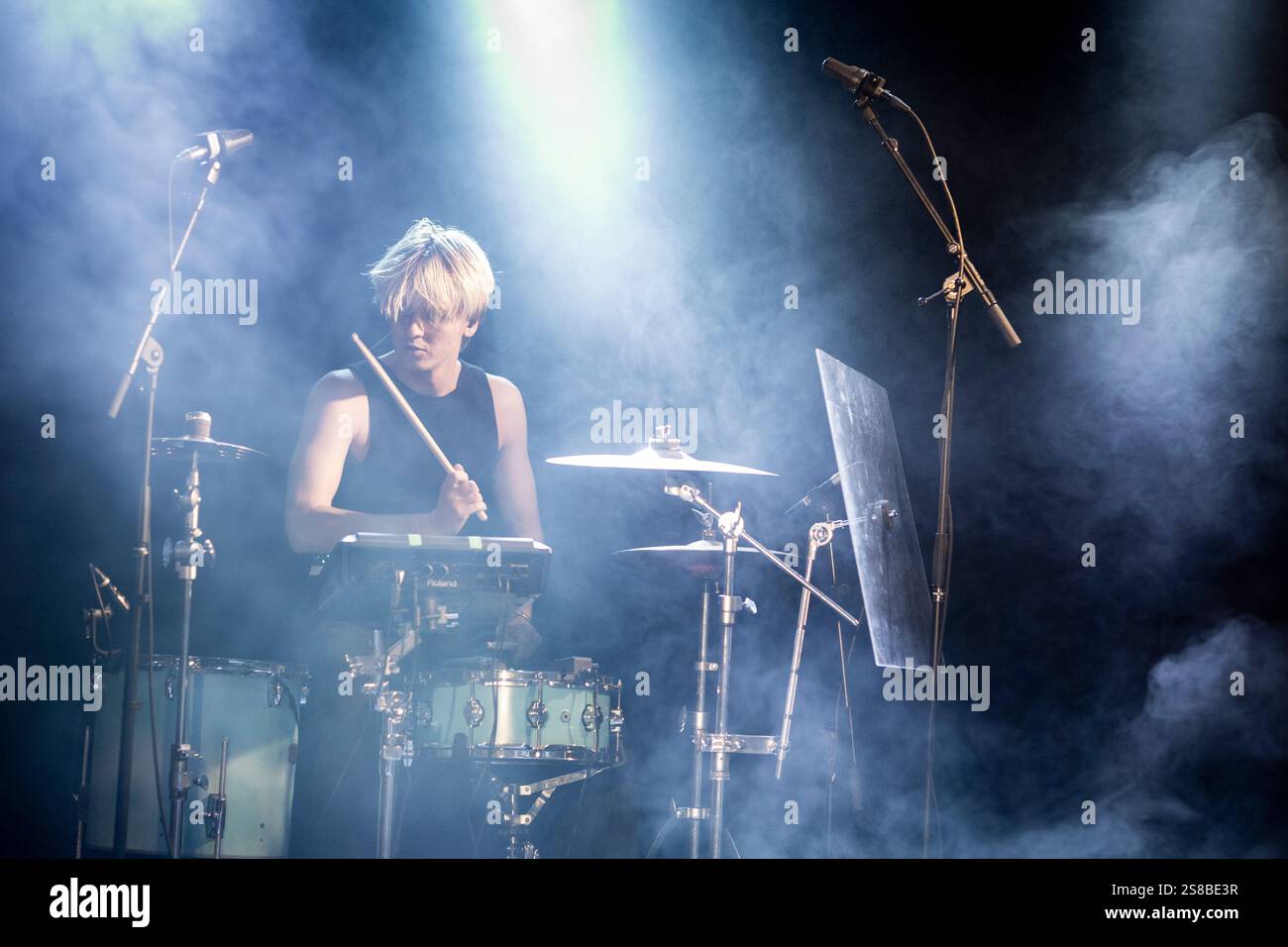 Gruppo danese ØNDI live in concerto al GrimFest, Aarhus, Danimarca Foto Stock