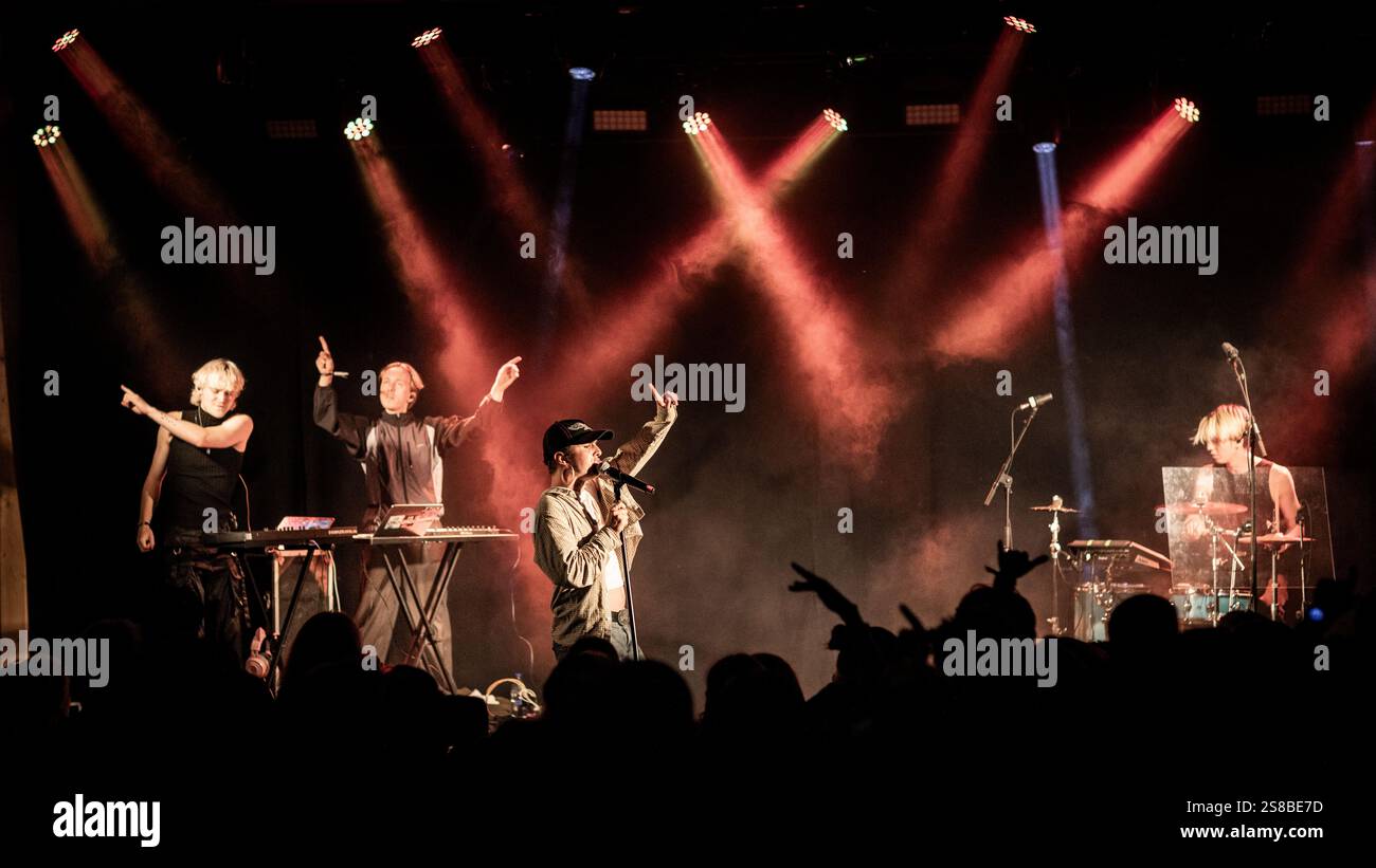 Gruppo danese ØNDI live in concerto al GrimFest, Aarhus, Danimarca Foto Stock