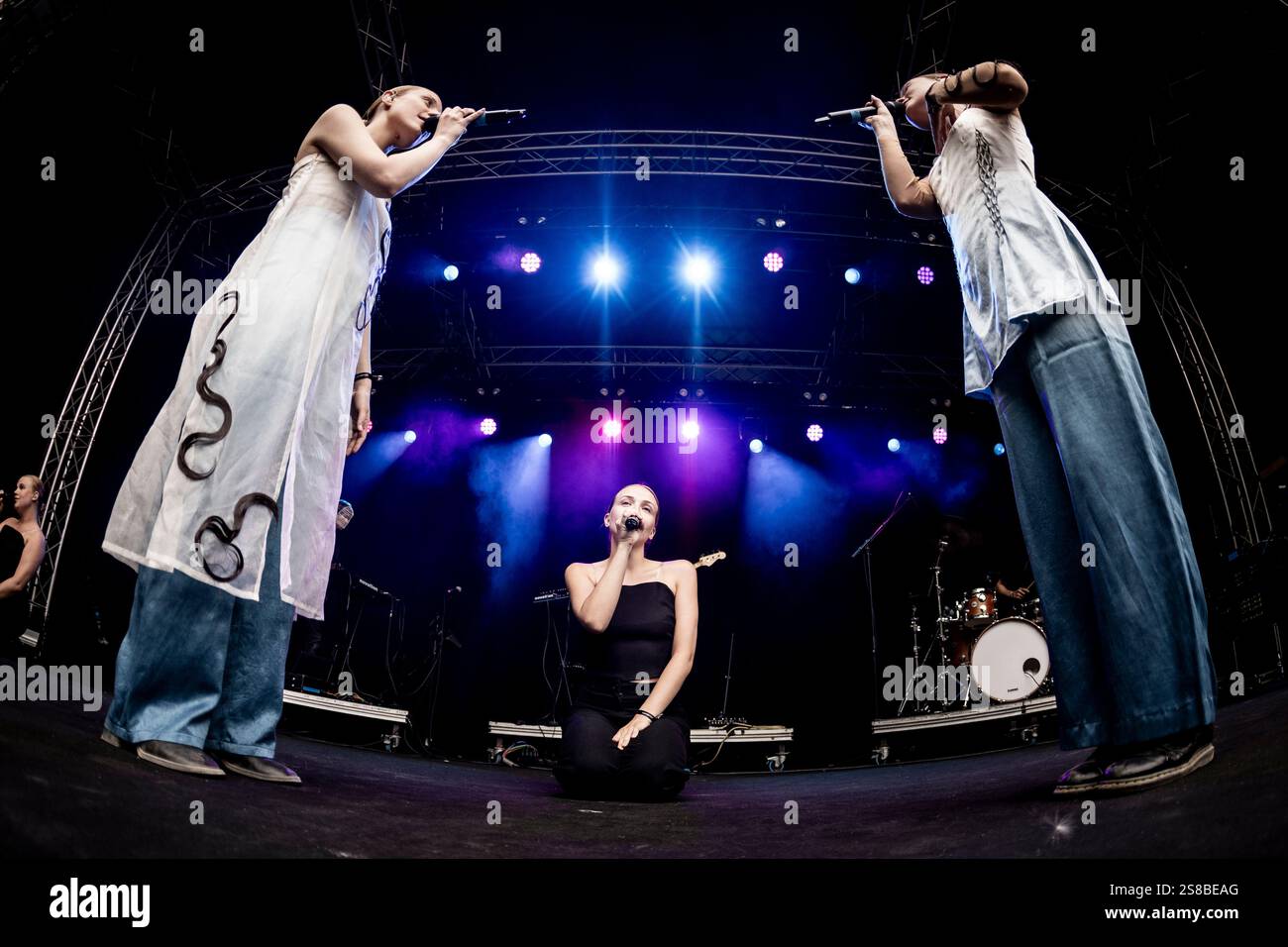 Gruppo danese døtre live in concerto al GrimFest, Aarhus, Danimarca Foto Stock