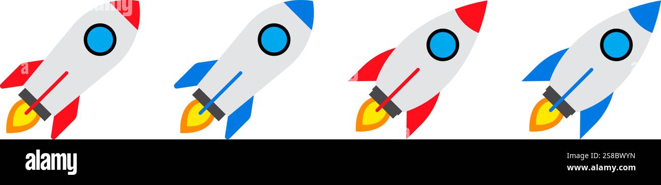 Icona Rocket Design semplice Illustrazione Vettoriale