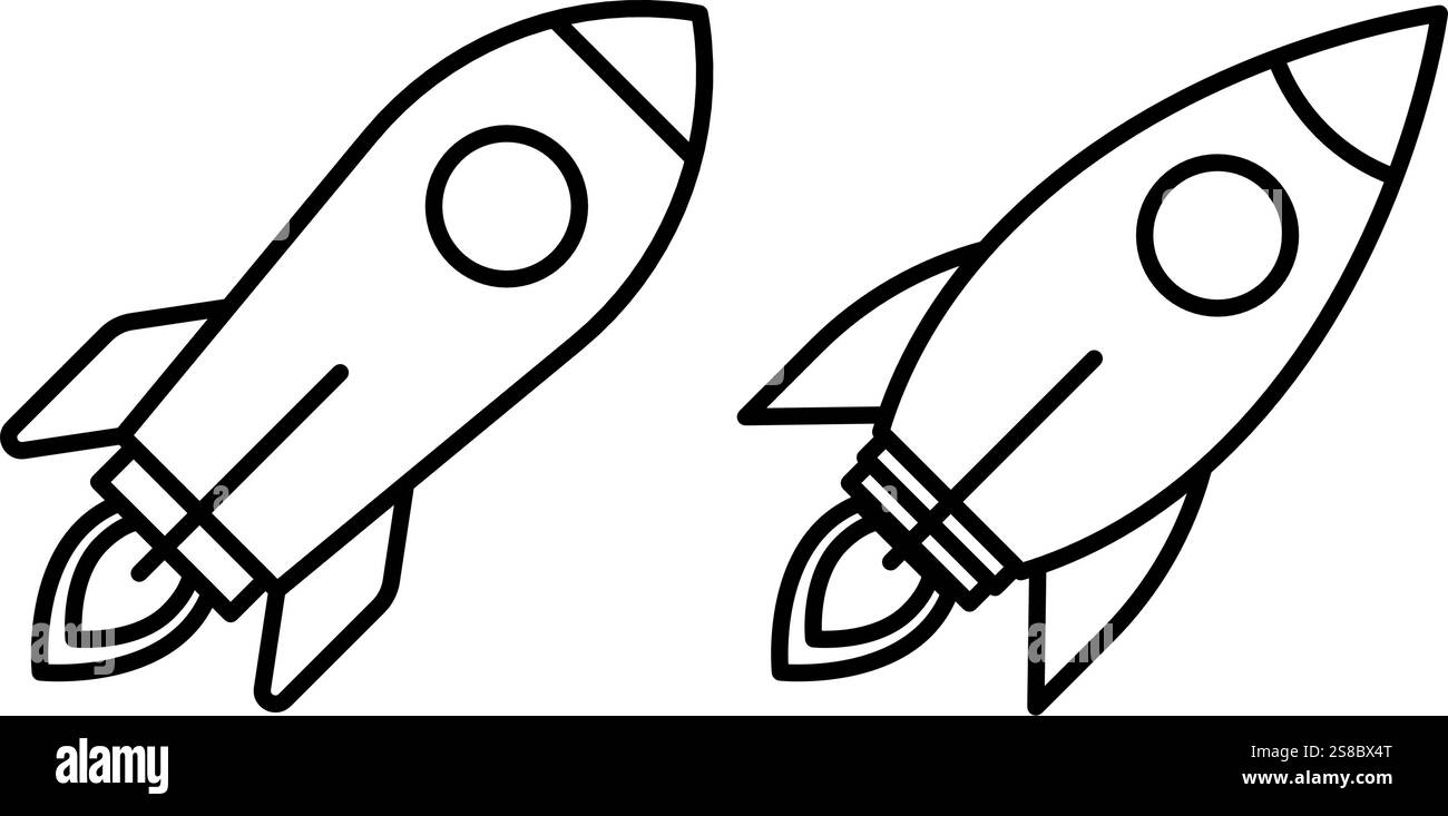 Icona Rocket Design semplice Illustrazione Vettoriale