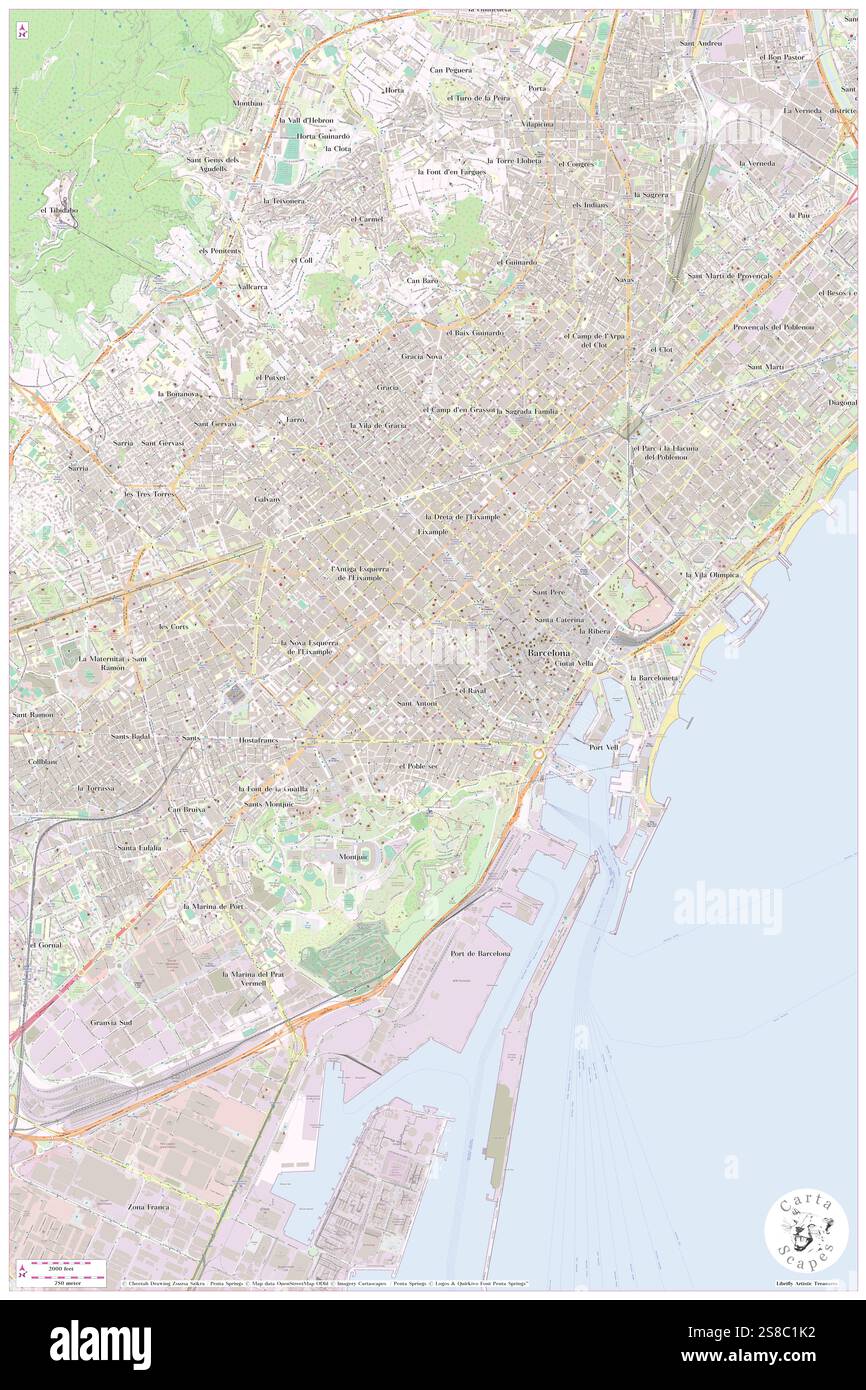 Hotel Apsis Gran Ronda, Província de Barcelona, Spagna, Catalogna, N 41 22' 59'', N 2 9' 49'', MAP, Cartascapes Map pubblicata nel 2024. Esplora Cartascapes, una mappa che rivela i diversi paesaggi, culture ed ecosistemi della Terra. Viaggia attraverso il tempo e lo spazio, scoprendo l'interconnessione del passato, del presente e del futuro del nostro pianeta. Foto Stock