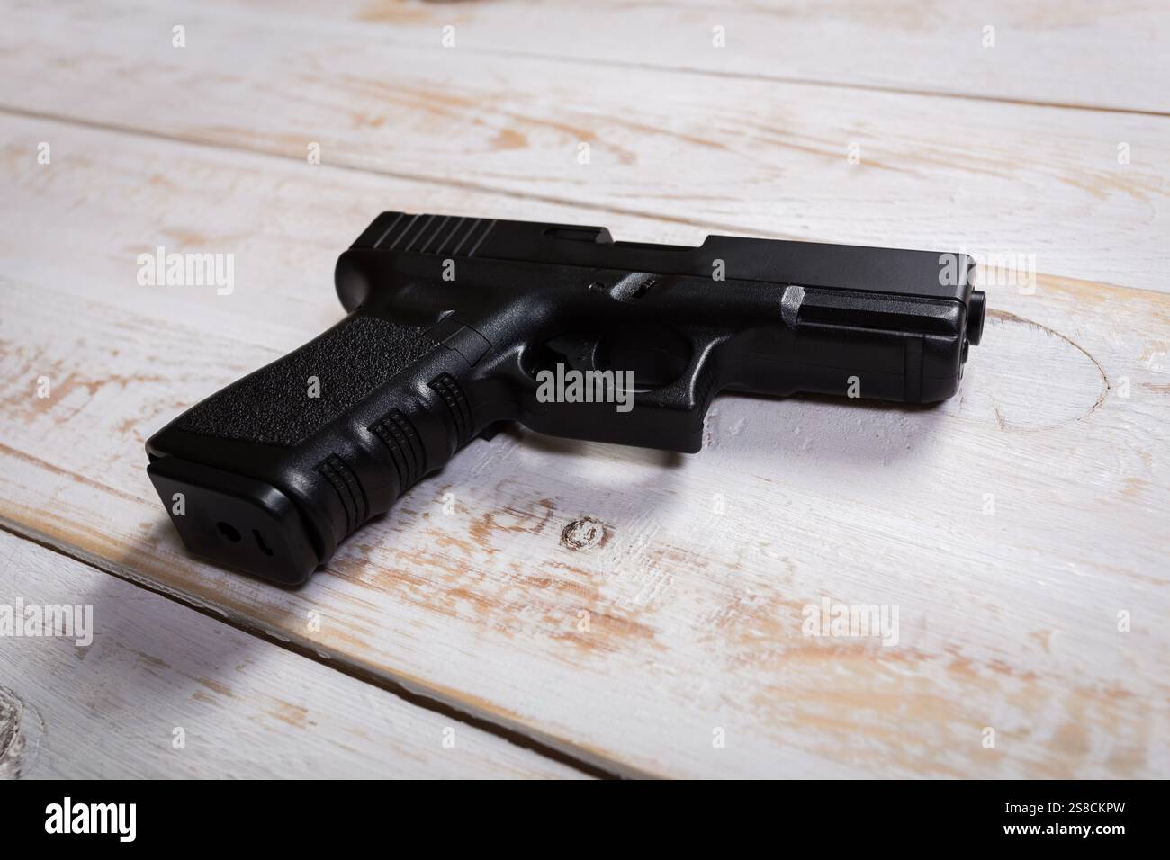 Le forze speciali carbine isolato su uno sfondo bianco Foto Stock