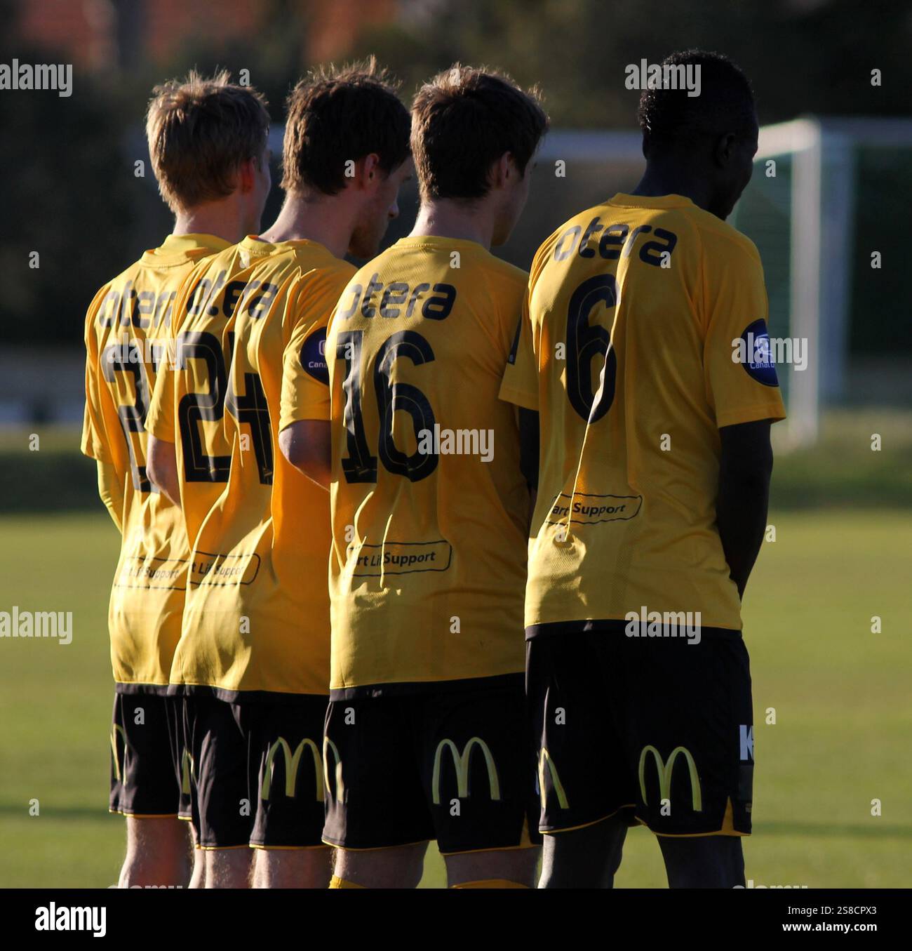 Inizia il muro difensivo foto di Tony Henshaw Foto Stock