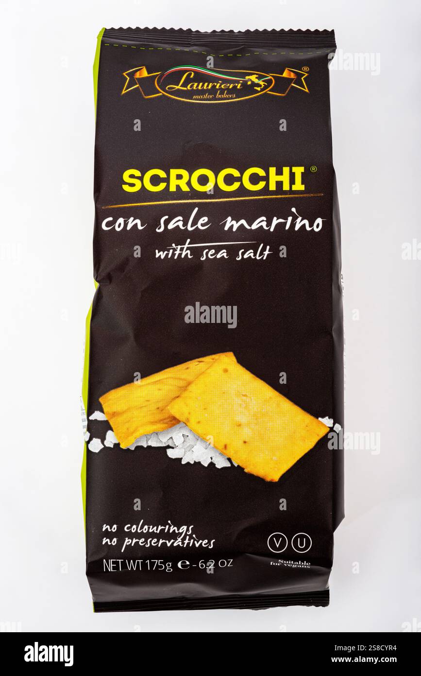 Biscotti salati Laurieri Scrocchi Foto Stock