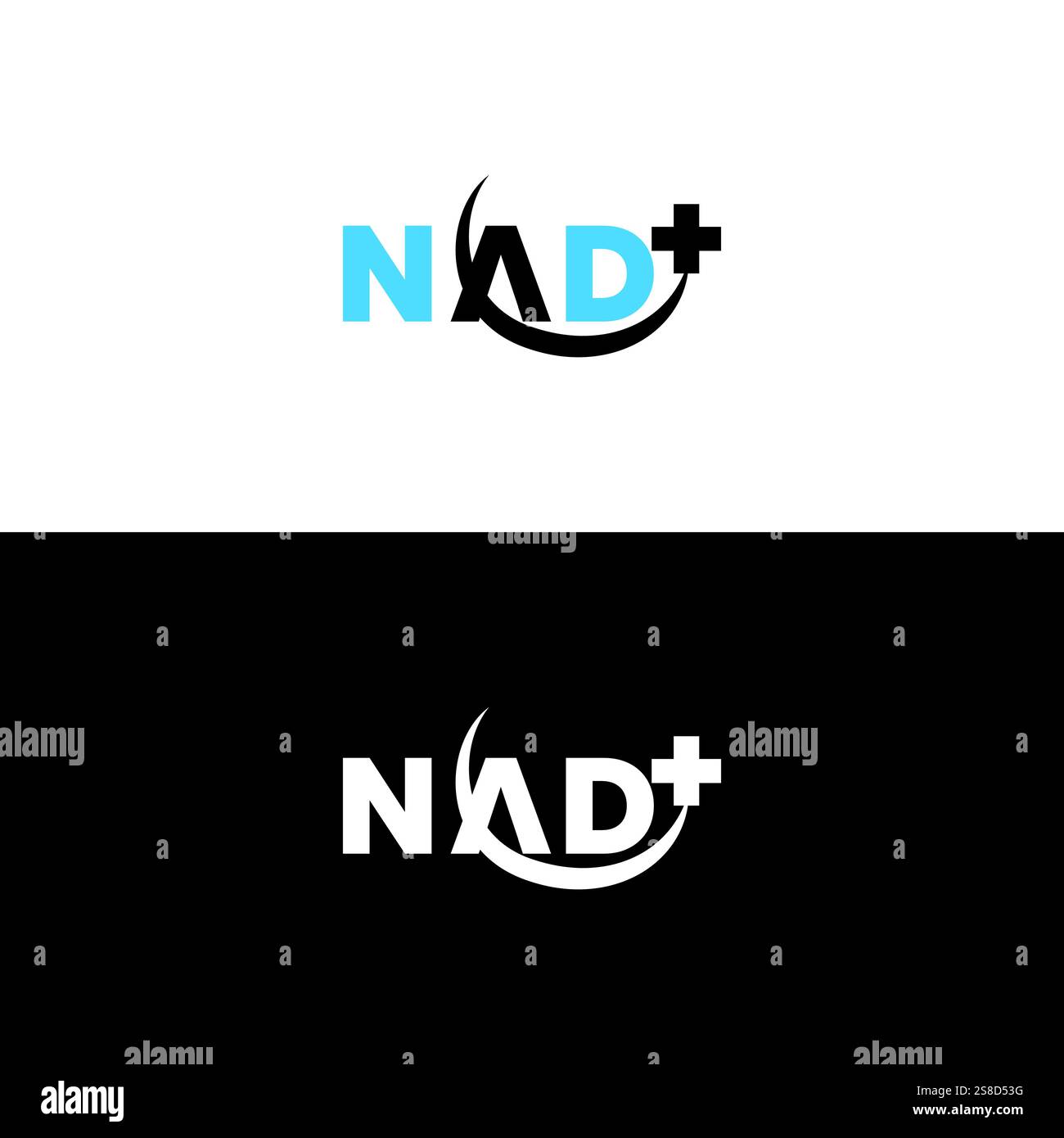 vettore modello logo nad plus Illustrazione Vettoriale