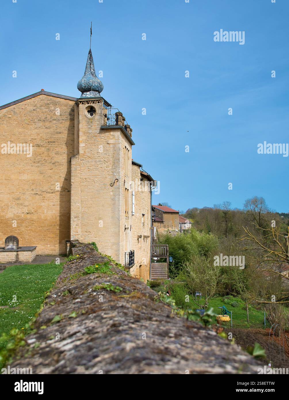 Marville, Church Église Saint-Nicolas, Grand Est, Francia Foto Stock