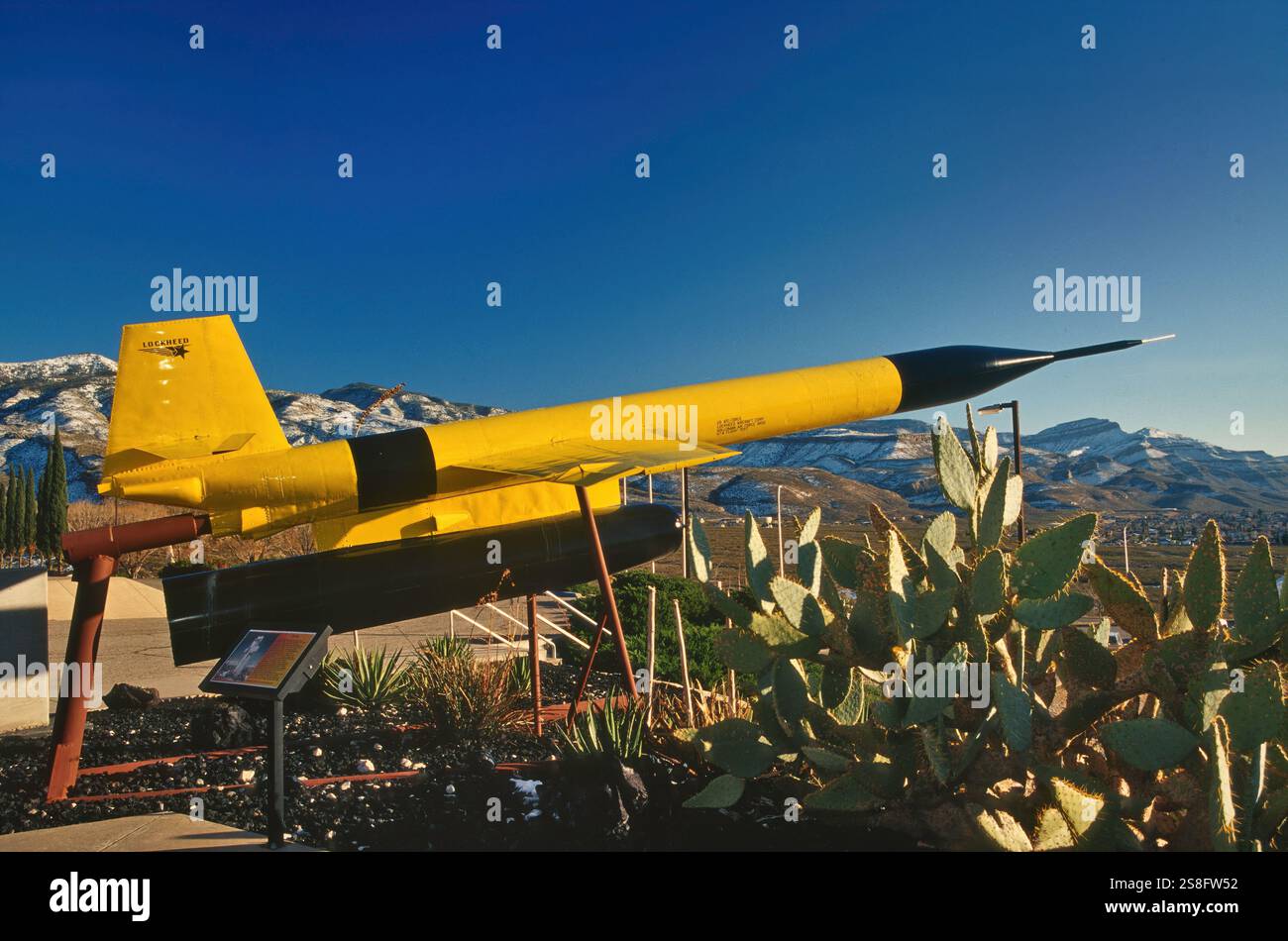 Missile Lockheed X-7A al New Mexico Museum of Space History, Alamogordo, New Mexico, USA Foto Stock