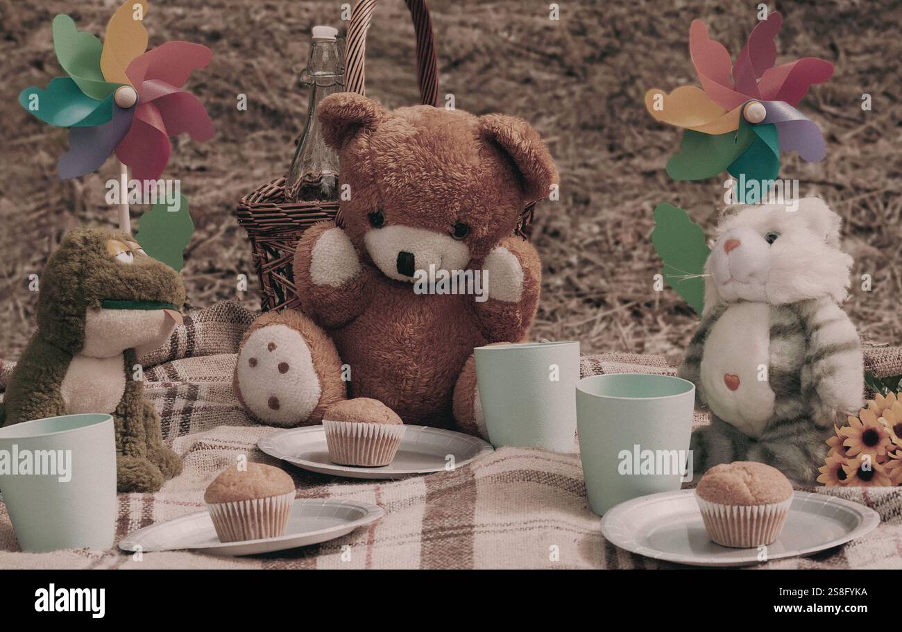 Teddy bear's picnic Foto Stock
