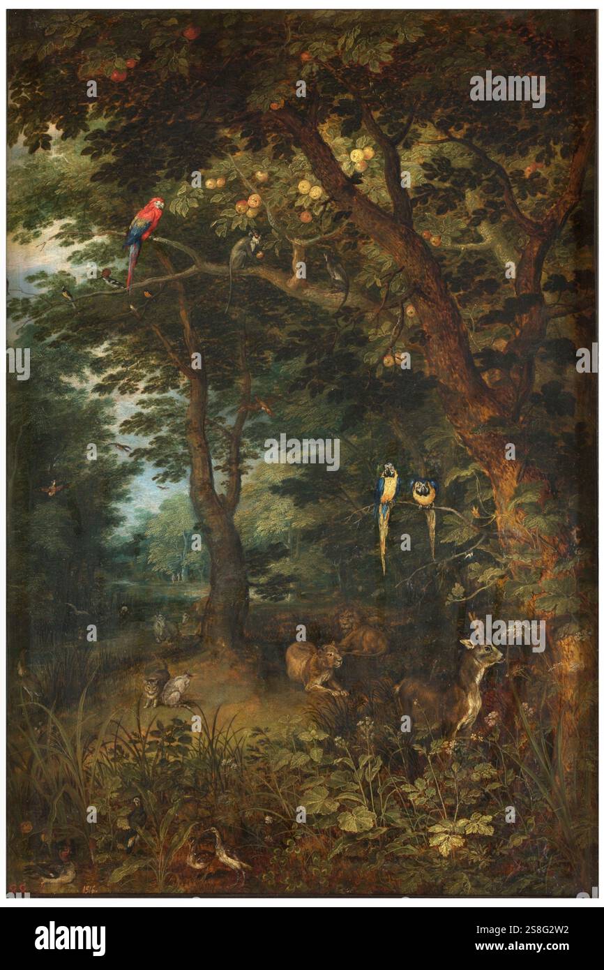 Jan Breughel (II) - Paradiso terrestre Jan Brueghel il giovane Foto Stock