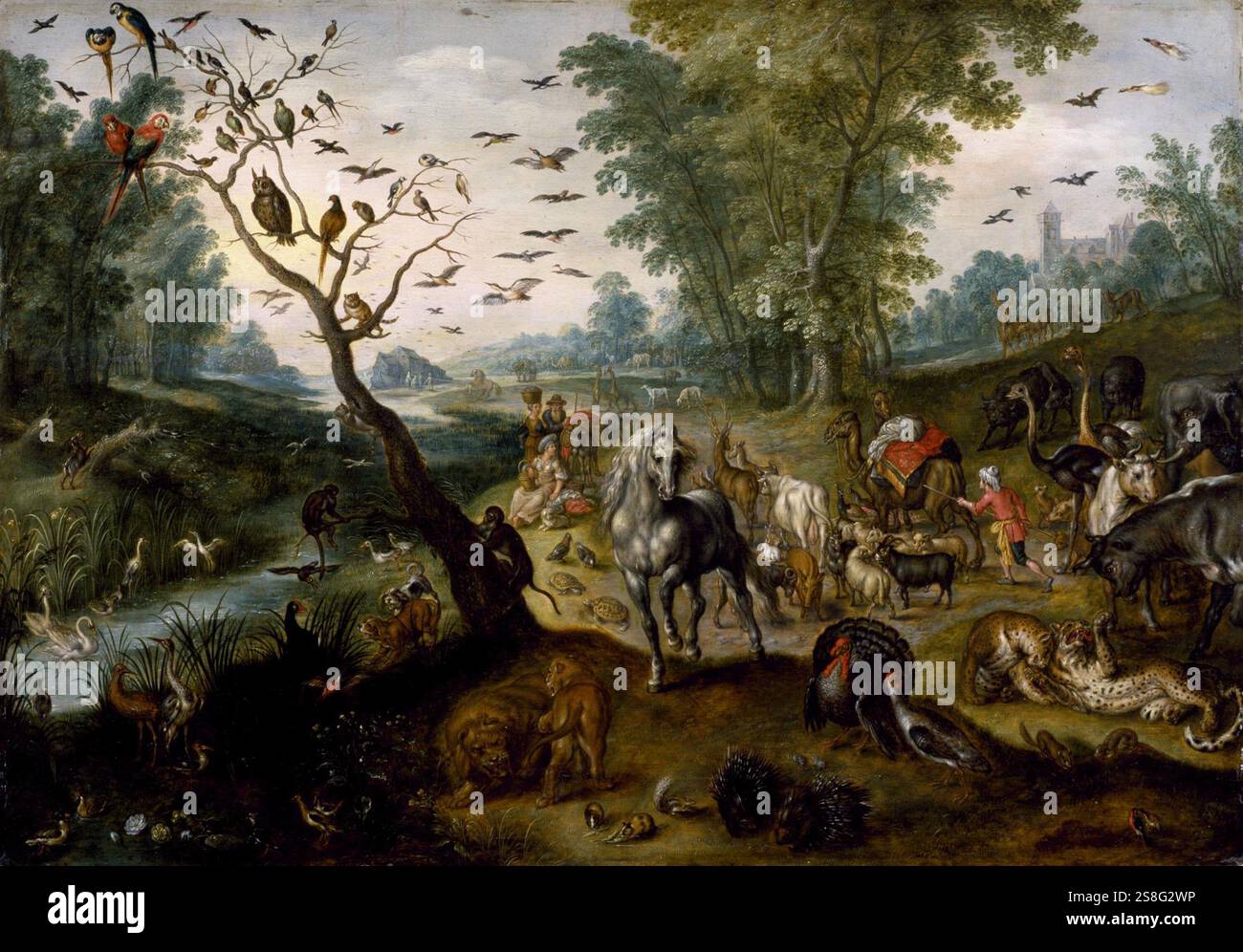 Jan van Kessel (i) 005 Jan van Kessel il Vecchio / dopo Jan Brueghel il Vecchio Foto Stock