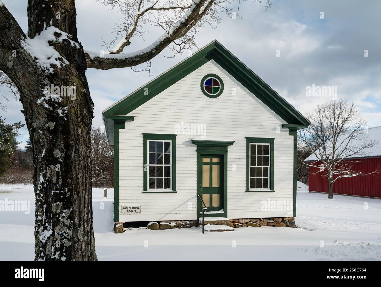 Cooley School Salmon Brook Historical Society _ Granby, Connecticut, USA Foto Stock