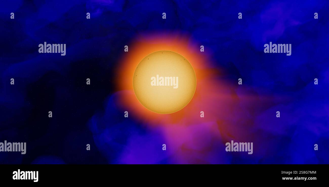Proxima Centauri è la stella più vicina alla Terra dopo il Sole, situata a 4,25 anni luce di distanza nella costellazione meridionale di Centauro. Foto Stock