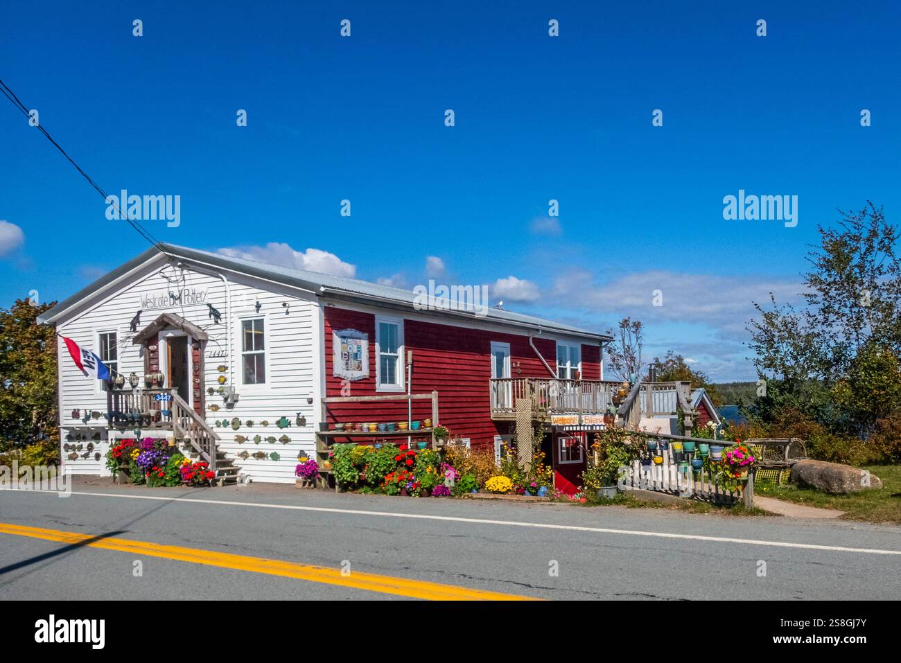 Westcote Bell Pottery a Lahave sulla costa meridionale della nuova Scozia in Canada Foto Stock