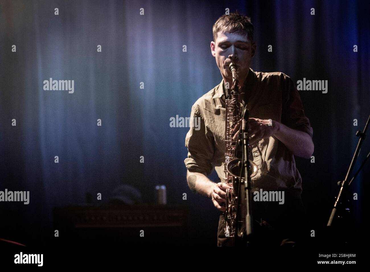 Iceage live in concerto alla VoxHall, Aarhus, Danimarca Foto Stock