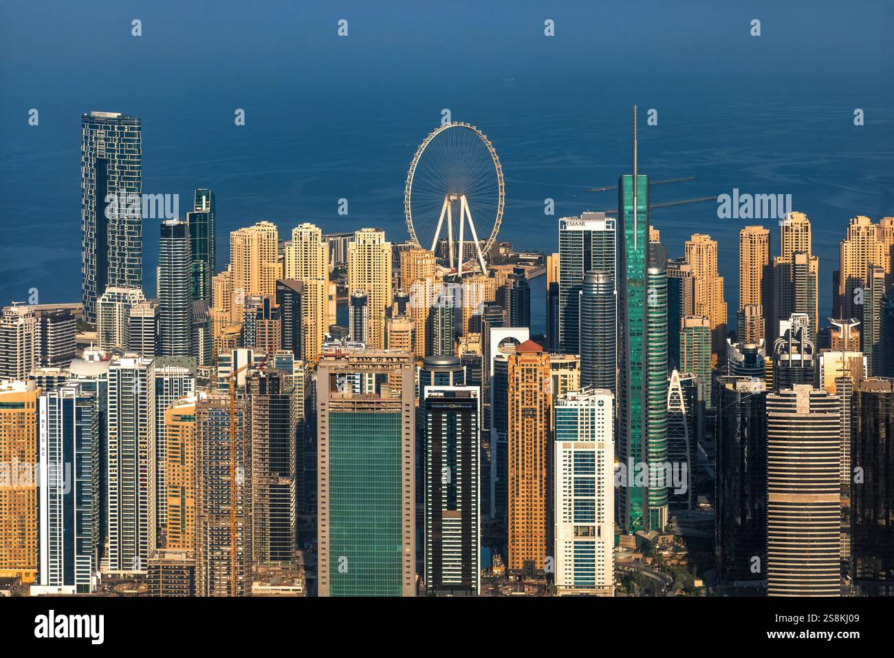 Dubai Marina grattacieli Foto Stock