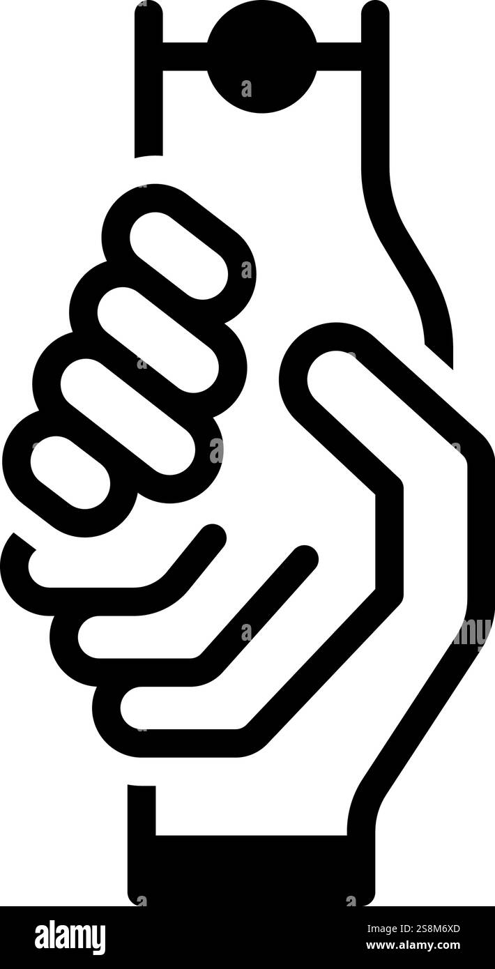 Icona per chiedere aiuto, rispondimi Illustrazione Vettoriale