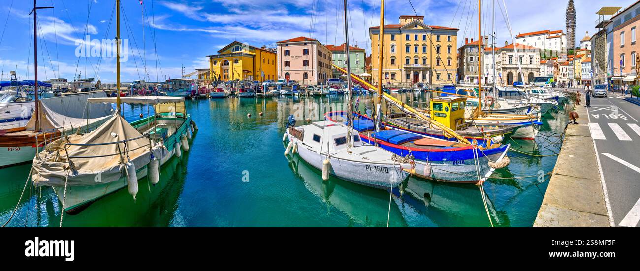 Porto di Pirano, Slovenia Foto Stock