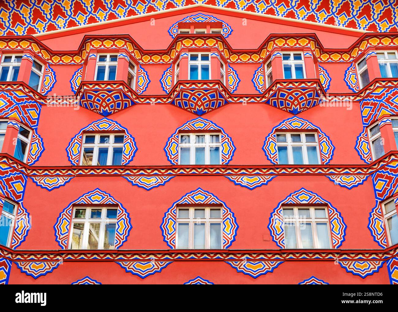 Vurnik House, Cooperative Business Bank Building, Lubiana, Slovenia Foto Stock