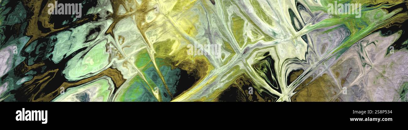 Colori astratti che dipingono lo sfondo di un'illustrazione digitale Foto Stock