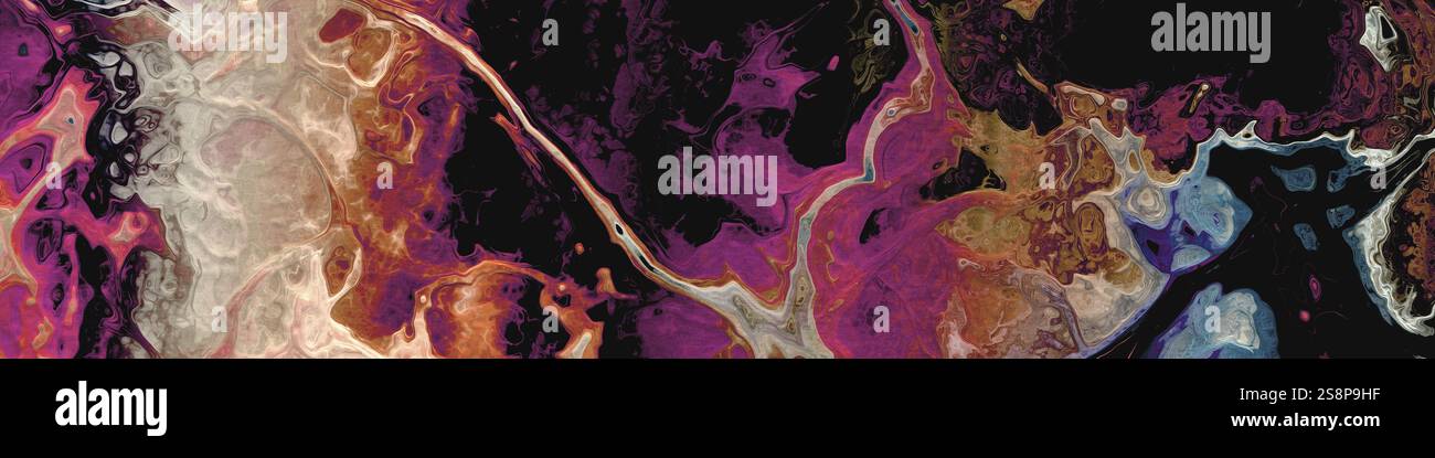 Colori astratti che dipingono lo sfondo di un'illustrazione digitale Foto Stock