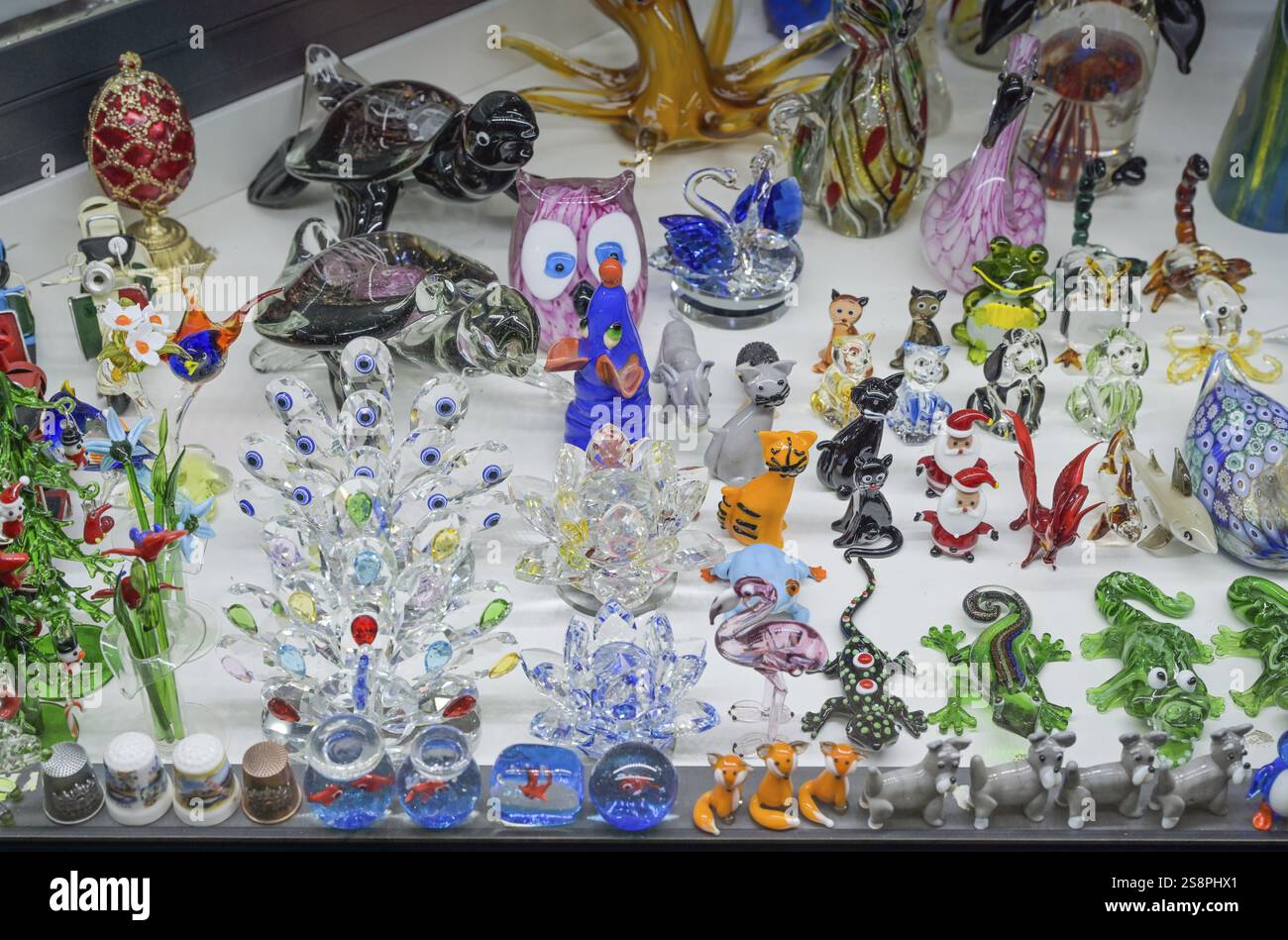 Vetreria di Murano, negozio di souvenir a Venezia, Veneto, Italia, Europa Foto Stock