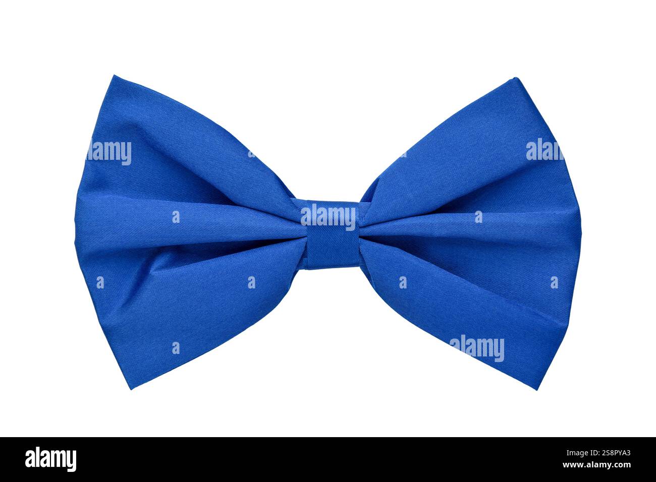 Fessura isolata del papillon blu su bianco Foto Stock