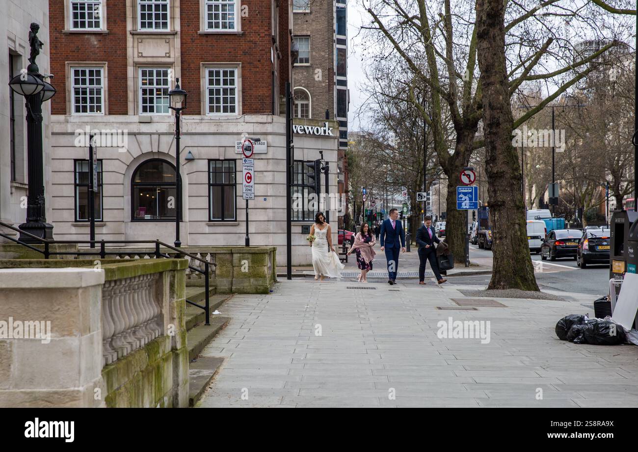 Old Marylebone Town Hall, luogo per matrimoni. Foto Stock