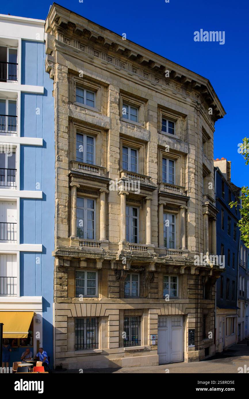 Francia, regione della Normandia, Senna marittima (dipartimento), le Havre, quai de l'Ile, la Maison de l'Armateur (museo delle arti decorative), Foto Stock
