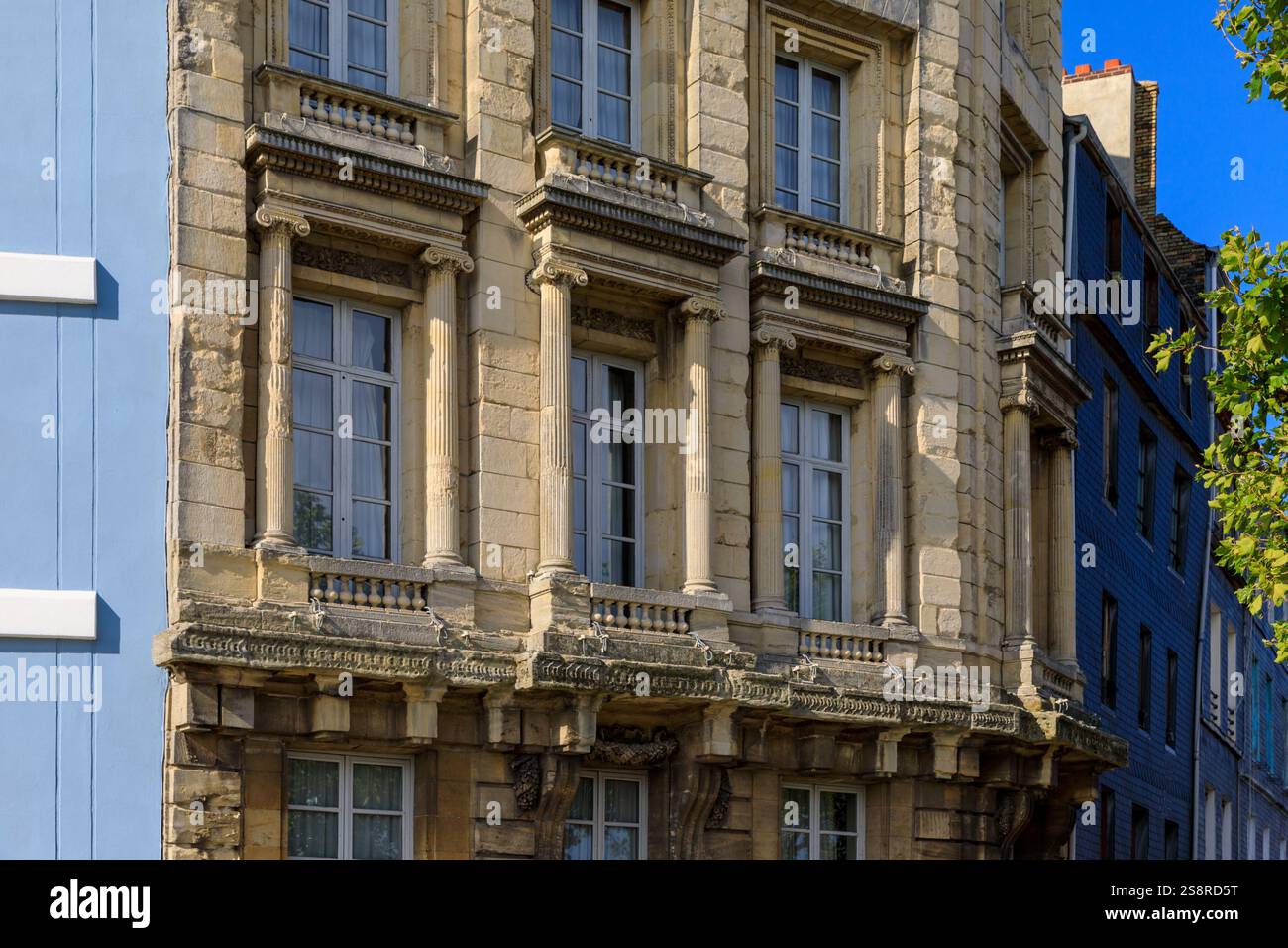 Francia, regione della Normandia, Senna marittima (dipartimento), le Havre, quai de l'Ile, la Maison de l'Armateur (museo delle arti decorative), Foto Stock