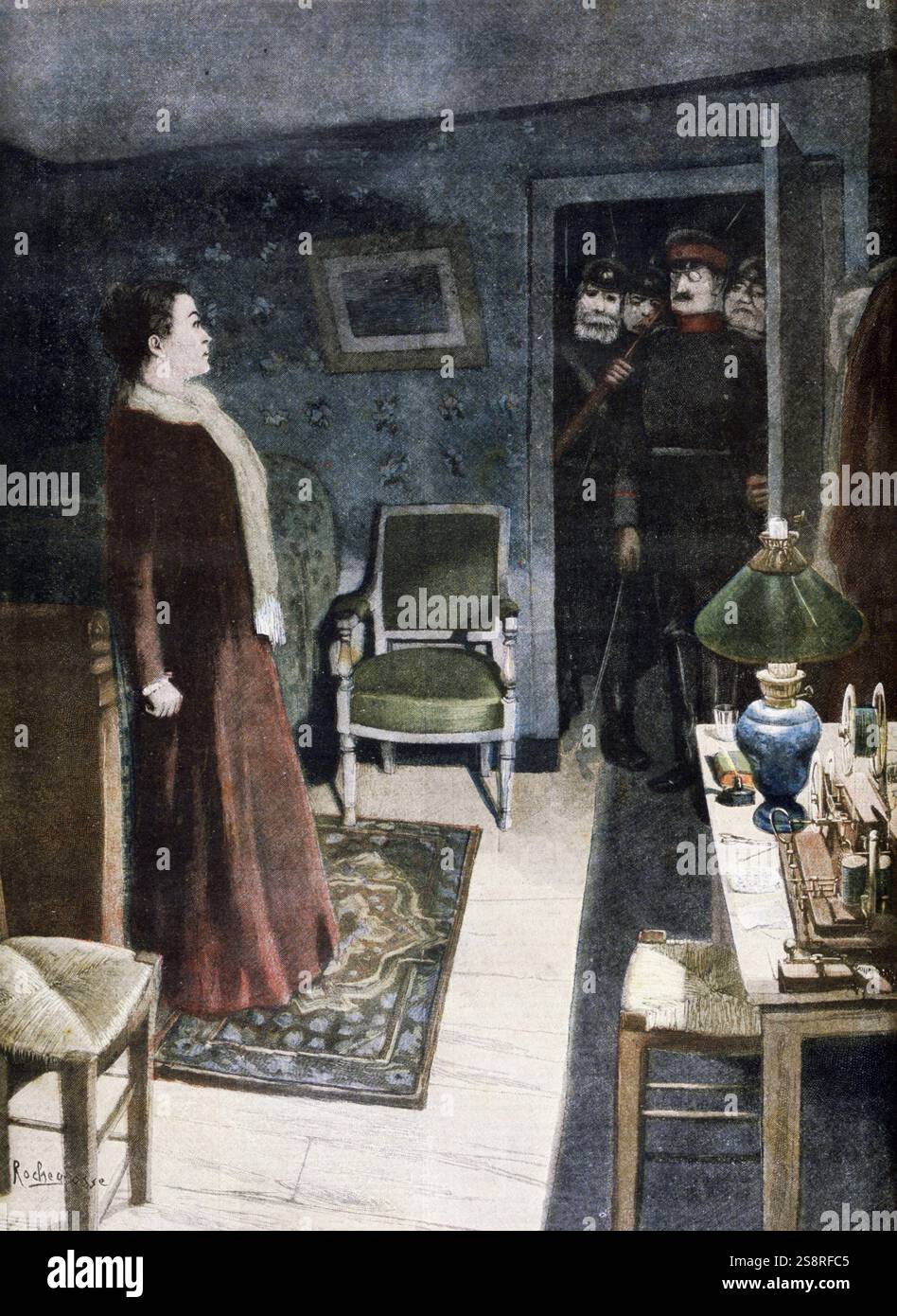 Juliette Dodu (1848 – 1909) leggendaria eroina della guerra franco-prussiana del 1870, e la prima donna ad essere insignita della Legion d'onore. Ora gettata come simbolo della resistenza francese, Juliette Dodu fu la prima donna a ricevere la Medaglia militare e la Croce della Legione d'Onore, per aver intercettato dispacci a rischio della sua vita nel 1870, per essere stata condannata a morte dal nemico e salvata dalla cessazione delle ostilità Foto Stock