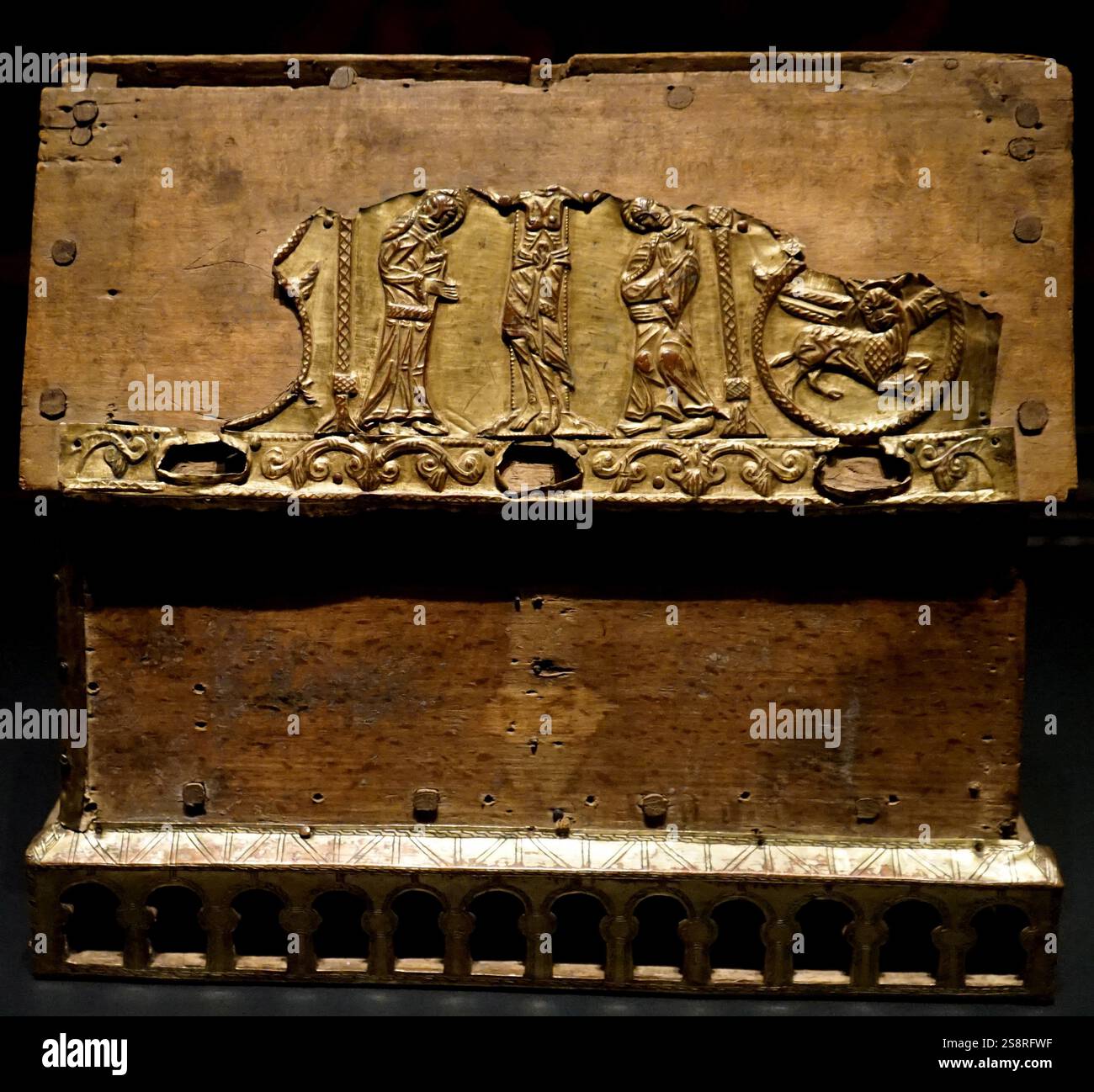 Cristiano medievale reliquiario, dall'Islanda, dal XIII secolo, gotico Foto Stock