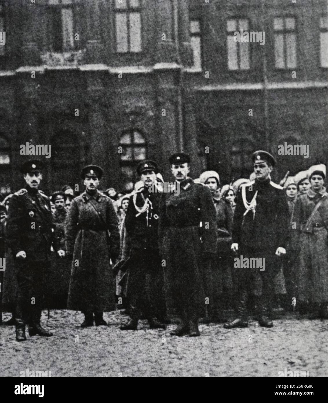 Fotografia presa di Pietrogrado donna Battaglione della Morte per difendere il Palazzo d'inverno durante la rivoluzione del 1917. In data xx secolo Foto Stock