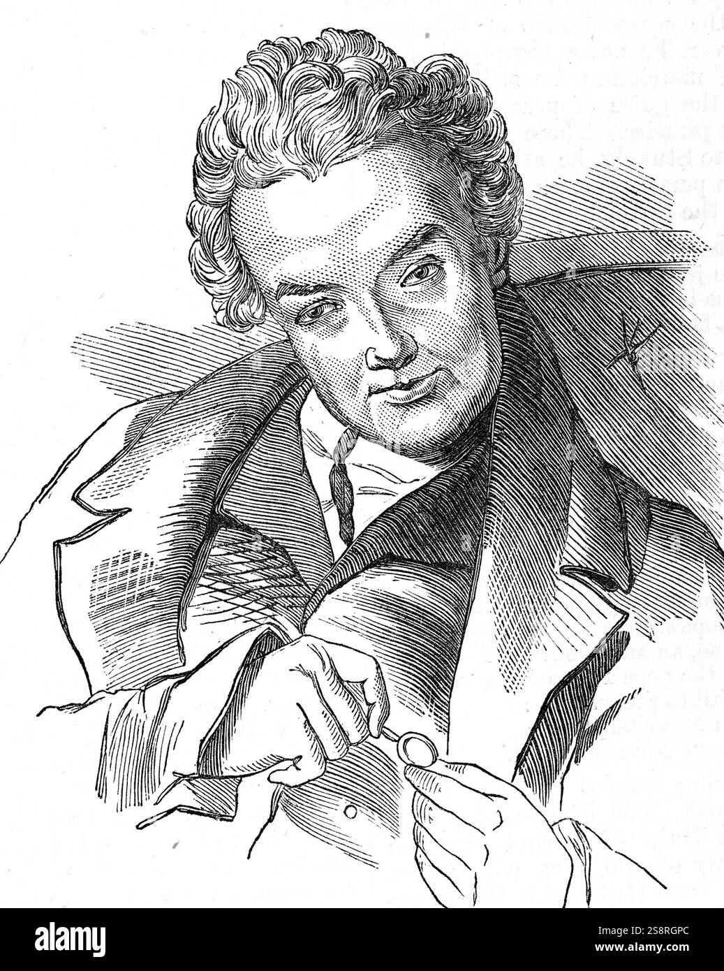 Ritratto di William Wilberforce (1759-1833) un politico inglese, filantropo e un leader del movimento per sradicare la tratta degli schiavi. Datata del XIX secolo Foto Stock