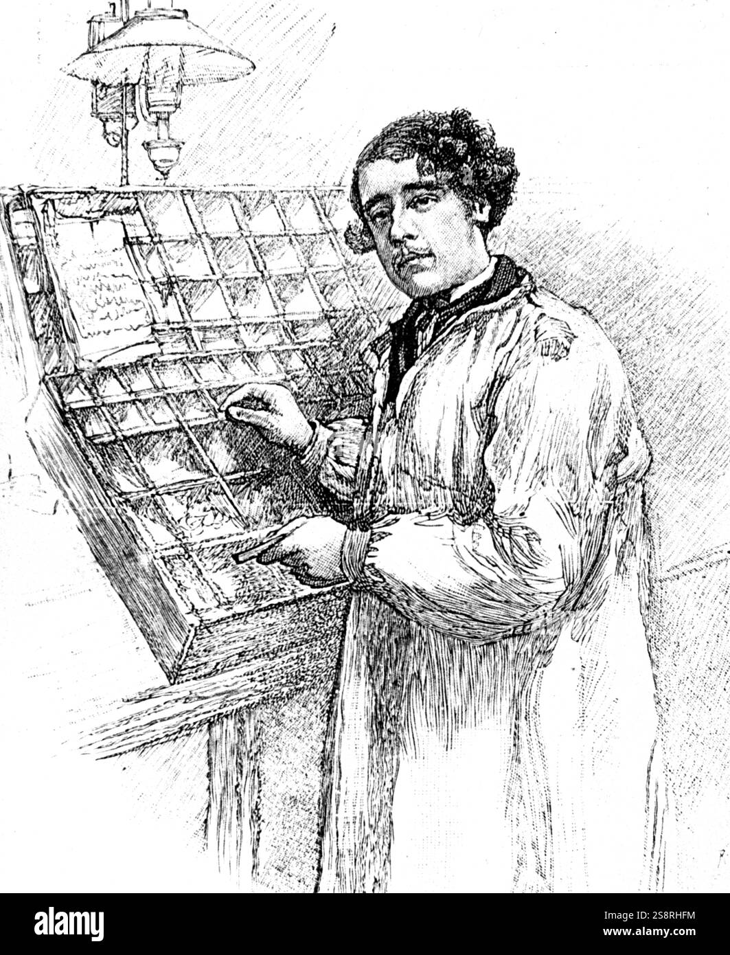 Incisi ritratto di Sir Sydney Waterlow, 1° Baronet (1822-1906) un inglese un filantropo e Partito Liberale politico. Datata del XIX secolo Foto Stock