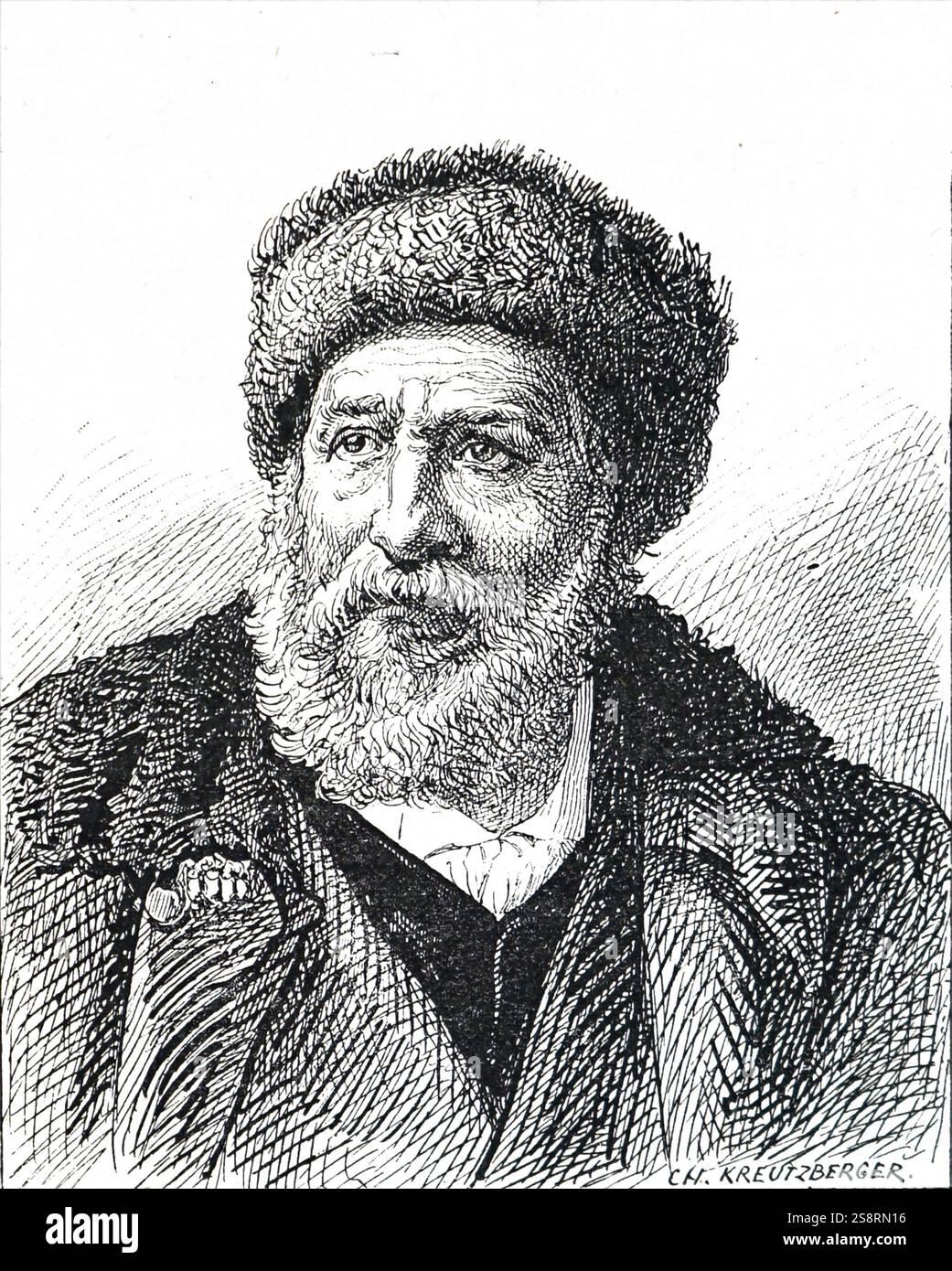 Ritratto di Élisée Reclus (1830-1905) un rinomato geografo francese, scrittore e anarchico. Datata del XIX secolo Foto Stock Ritratto di Élisée Reclus (1830-1905) un rinomato geografo francese, scrittore e anarchico. Datata del XIX secolo Foto Stock