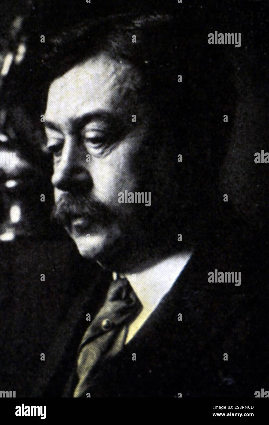 Fotografia di Paolo Painlevé (1863-1933) un matematico francese, statista ed ex primo ministro di Francia. In data xx secolo Foto Stock