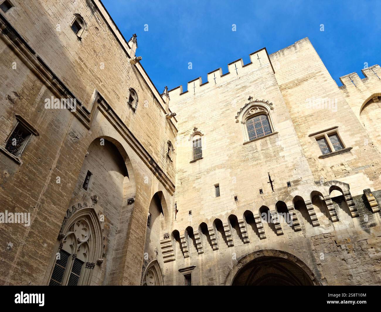 Palazzo dei Papi (Palais des Papes) ad Avignone, Francia Foto Stock