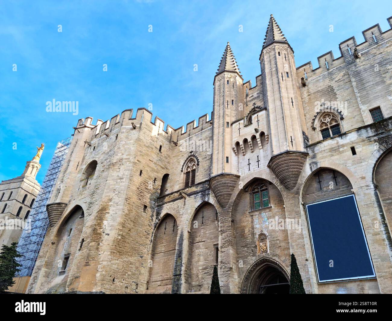 Palazzo dei Papi (Palais des Papes) ad Avignone, Francia Foto Stock