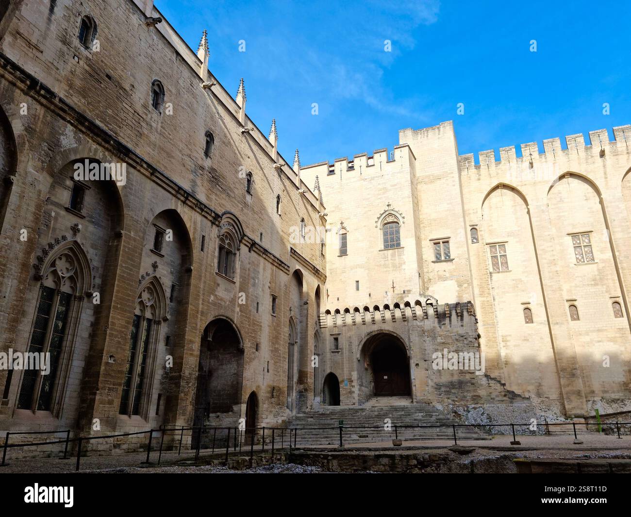 Palazzo dei Papi (Palais des Papes) ad Avignone, Francia Foto Stock