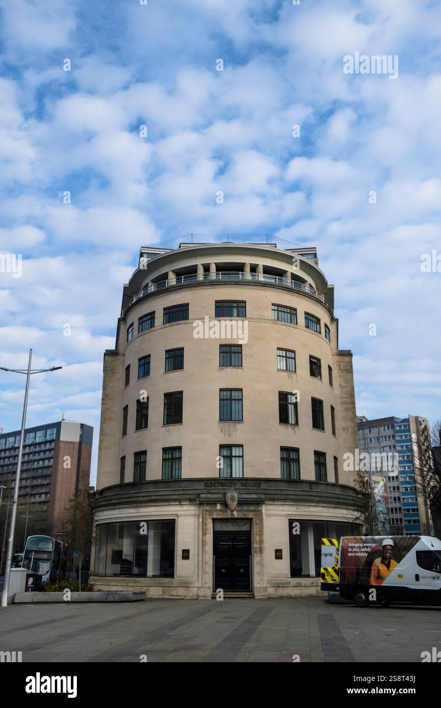 Electricity House nel centro di Bristol Regno Unito Foto Stock