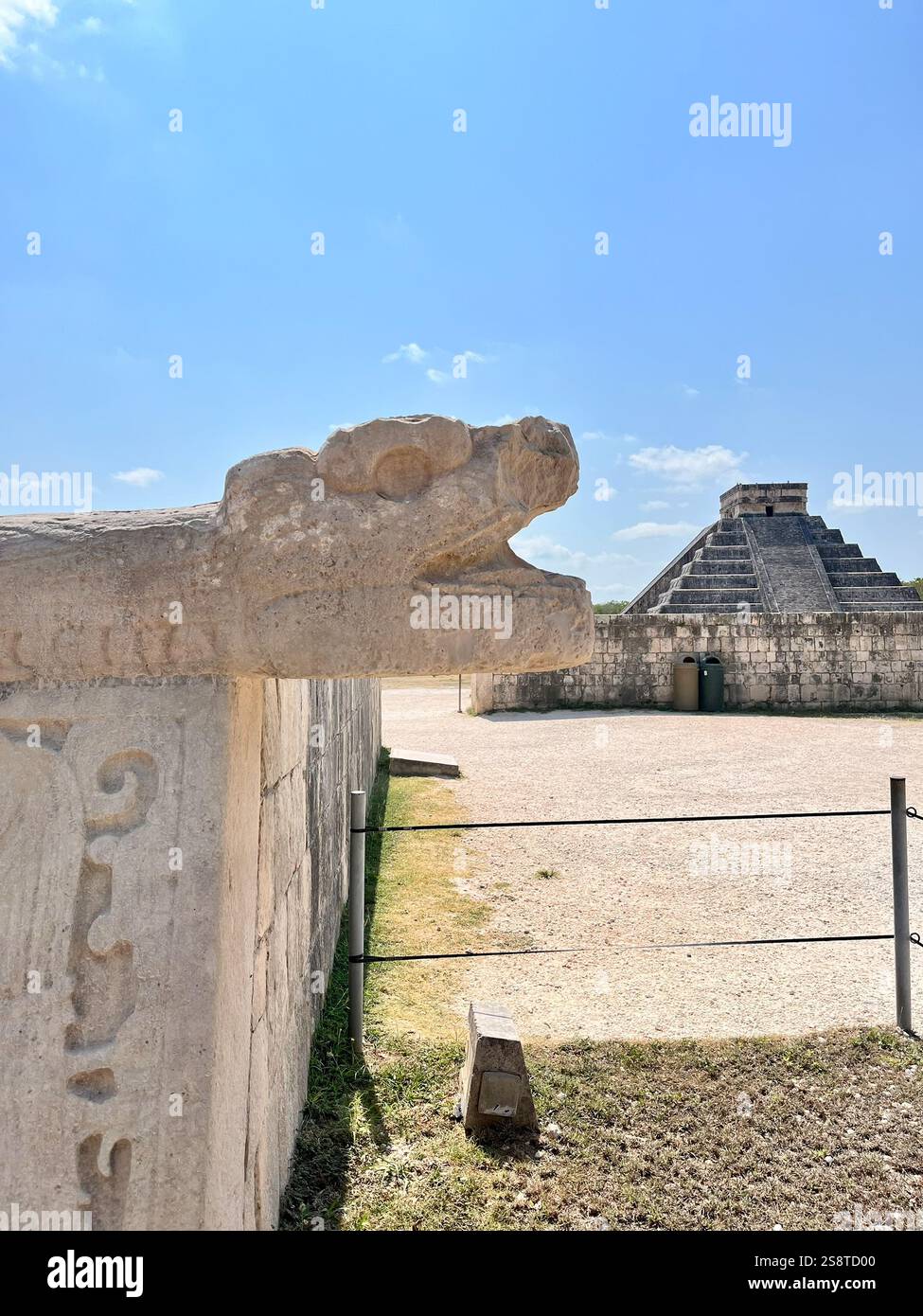 Tempio Kukulcan a Chichen Itza Foto Stock