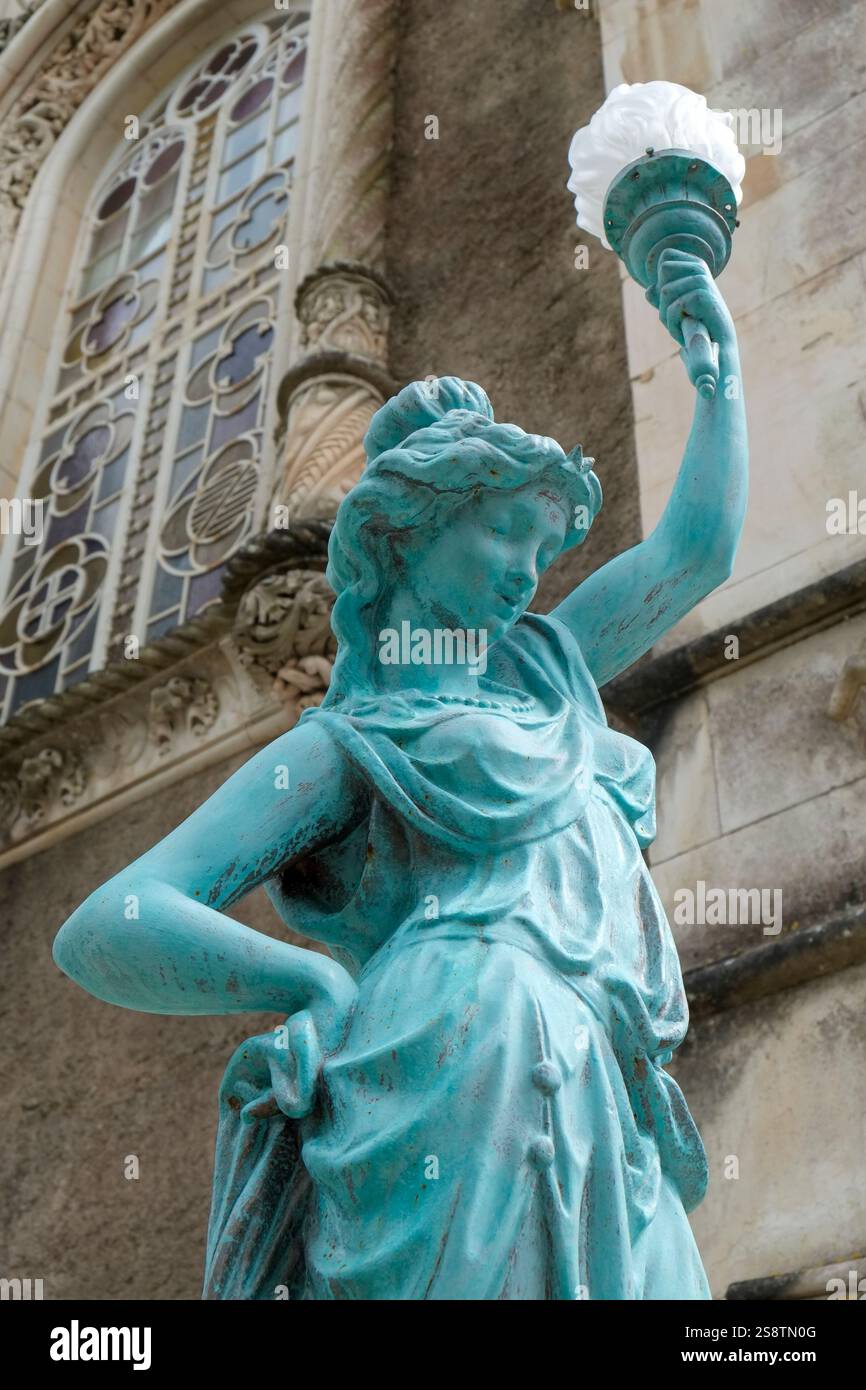 Luso, Portogallo. Dettagli esterni del Palazzo Bussaco. Foto Stock