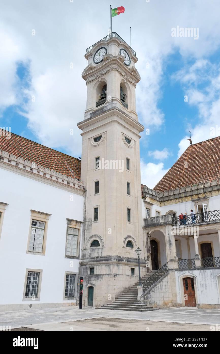 Coimbra, Portogallo. Università di Coimbra. Sito UNESCO. Fondata nel 1290 Foto Stock